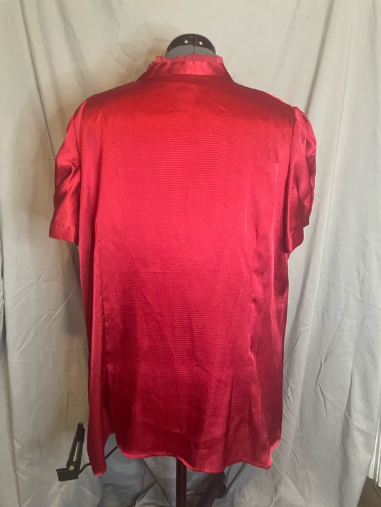 Worthington Black Blazer with Red Ruffle Blouse - Picture 5 of 8